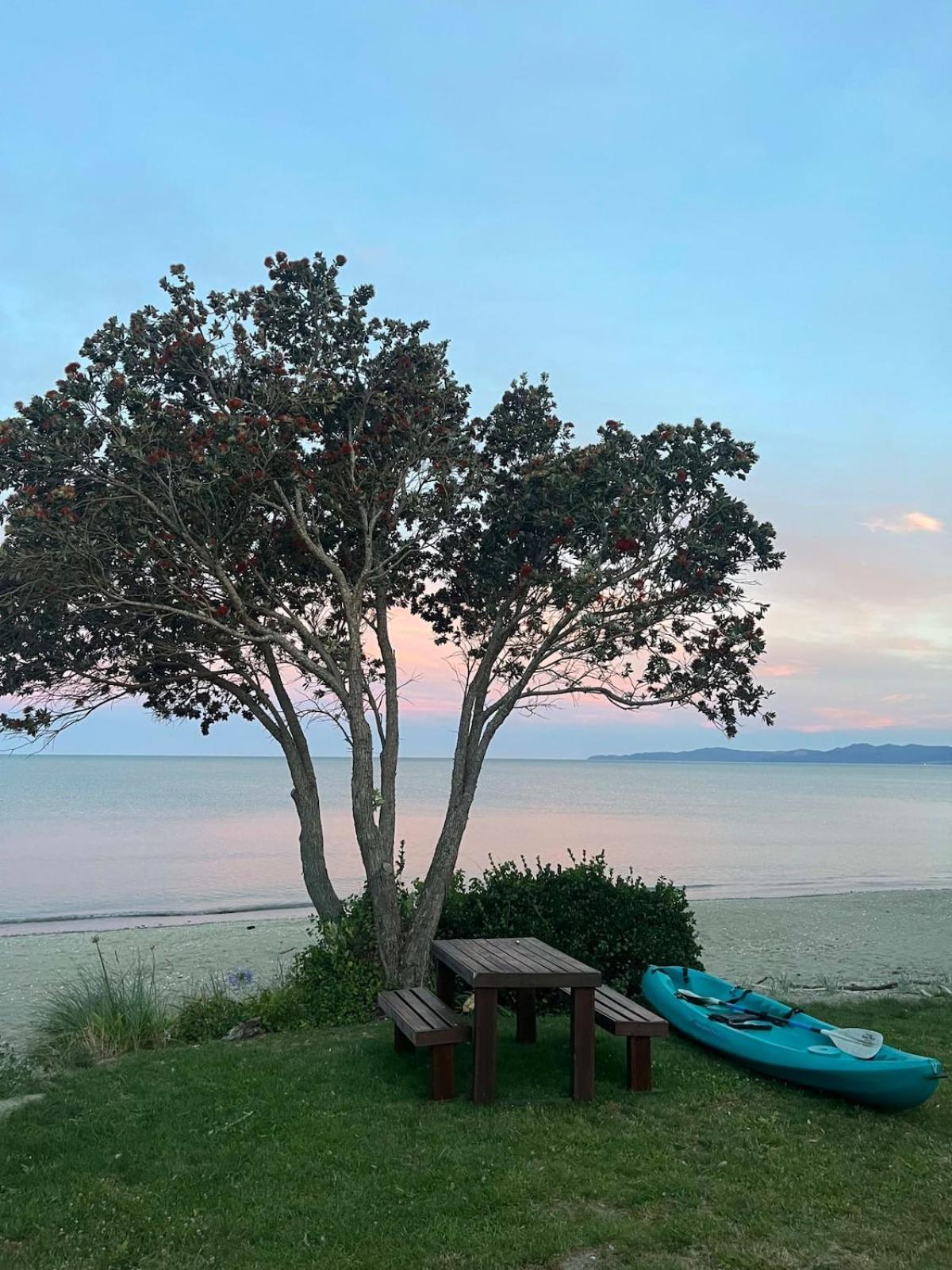 Beachfront Bliss - Your Parapara Seaside Retreat 外观 照片